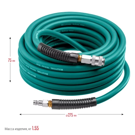 Воздушный шланг KRAFTOOL с фитингами рапид 10х15 мм 06588-10 купить в Магнитогорске