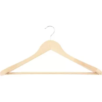 Вешалка деревянная для верхней одежды с антискользящей перекладиной ТМ Elfe 92915 купить в Магнитогорске