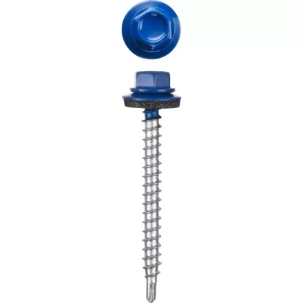 Саморезы СКД кровельные, RAL 5005 синий насыщенный, 35 x 4.8 мм, 380 шт, для деревянной обрешетки, STAYER 30305-48-035-5005 купить в Магнитогорске