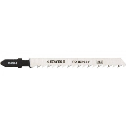 Полотна STAYER &quot;PROFI&quot;, T101D, для эл/лобзика, HCS, по дереву, ДСП, ДВП, EU-хвост., шаг 4мм, 75мм, 2шт 15990-4_z01 купить в Магнитогорске