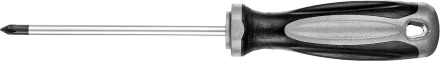 Отвертка MIRAX 25096-1-10, закаленный стержень, двухкомпонентная рукоятка, PH1x100мм 25096-1-10 купить в Магнитогорске