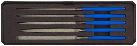 Набор ЗУБР &quot;ЭКСПЕРТ&quot; Надфили с алмазным напылением в пластиковом боксе, P 140, 140х75мм, 5 предметов 33388-140-H5 купить в Магнитогорске
