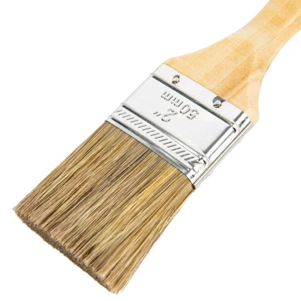 Кисть плоская &quot;Евро&quot; 2&quot;, смешанная щетина, деревянная ручка MTX 83079 купить в Магнитогорске