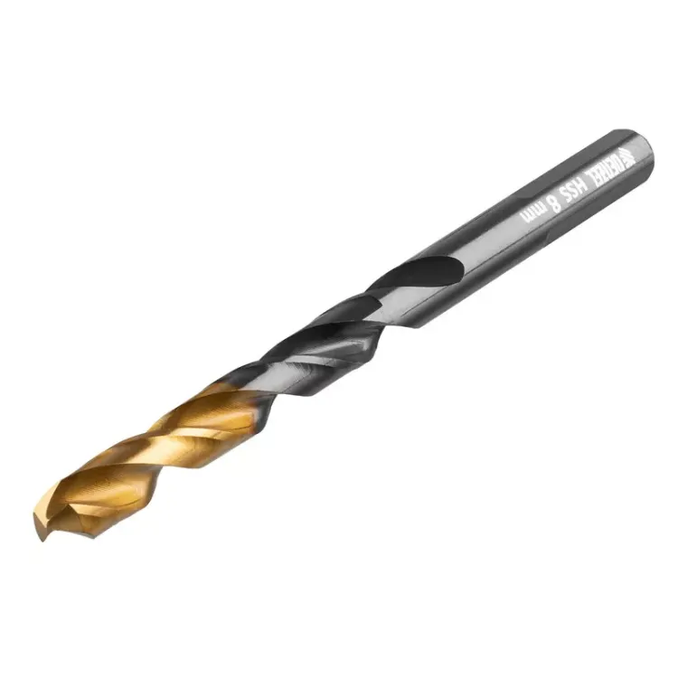 Сверло по металлу, 8 мм, HSS-Tin, Golden Tip, 8 шт. Denzel 717219 купить в Магнитогорске