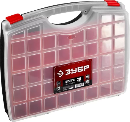 Органайзер &quot;ВОЛГА-20&quot; со съемными лотками, ЗУБР 38034-20 купить в Магнитогорске