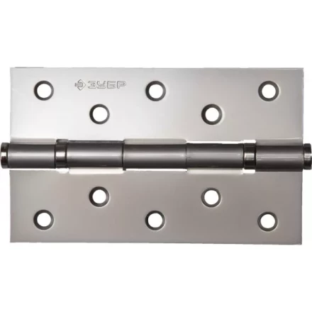 Петля универсальная ЗУБР &quot;ЭКСПЕРТ&quot;, 2 подшипника, цвет мат. никель (PN), с крепежом, 125х75х2,5мм, 2 шт 37601-125-4 купить в Магнитогорске