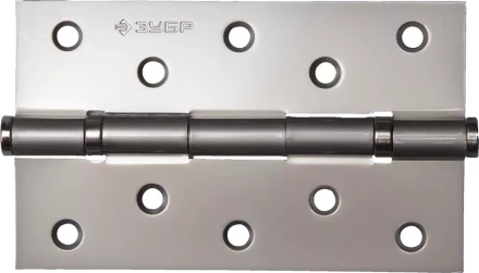 Петля универсальная ЗУБР &quot;ЭКСПЕРТ&quot;, 2 подшипника, цвет мат. никель (PN), с крепежом, 125х75х2,5мм, 2 шт 37601-125-4 купить в Магнитогорске