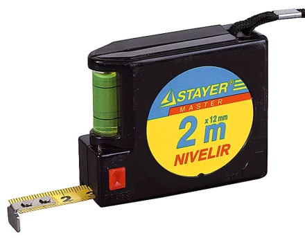 Рулетка STAYER &quot;NIVELIR&quot;, 2м 3408-2 купить в Магнитогорске