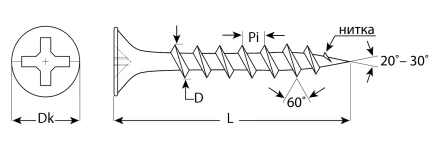 Саморезы СГД гипсокартон-дерево пакет серия ПРОФЕССИОНАЛ купить в Магнитогорске