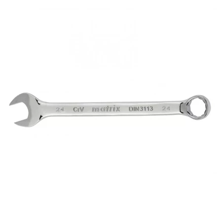 Ключ комбинированный Matrix 24 мм полированный хром 15169 купить в Магнитогорске