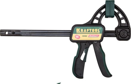 Струбцина &quot;EcoKraft&quot; ручная пистолетная, KRAFTOOL 32226-15, пластиковый корпус, 150/350мм, 150кгс 32226-15 купить в Магнитогорске
