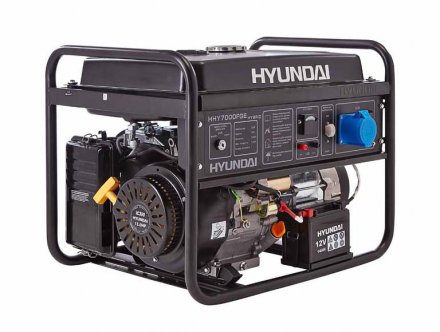 Бензогенератор газовый Hyundai HHY7000FGE + колеса hourmeter LPG kit купить в Магнитогорске