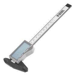 Штангенциркуль 150 мм, полиамидный корпус, электронный, большой дисплей, с глубиномером// Denzel 31600