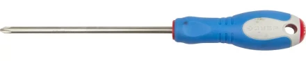 Отвертка ЗУБР, Cr-V сталь, трехкомпонентная рукоятка, цветовая индикация типа шлица, PH №2, 150мм 25252-2-150_z01 купить в Магнитогорске