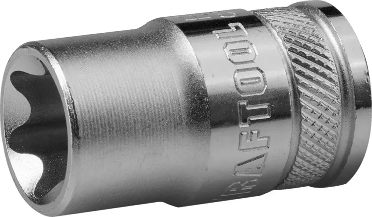 Торцовая головка KRAFTOOL "INDUSTRIE QUALITAT", Cr-V, внешний TORX, хромосатинированная, 1/2", Е 12 27810-12_z01 купить в Магнитогорске