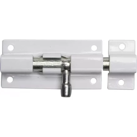 Задвижка накладная для окон и мебели &quot;ШП-60 БЦ&quot;, цвет белый/цинк, 60мм 37751-60 купить в Магнитогорске