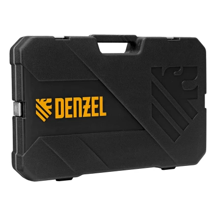 Набор инструментов Denzel 15804, 1/2&quot;, 1/4&quot;, CrV, S2, пластиковый кейс, 122 предмета купить в Магнитогорске