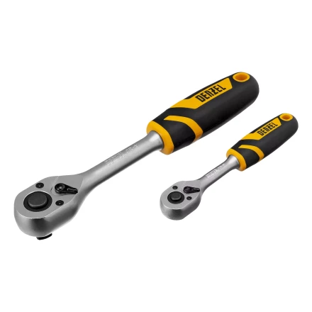 Набор инструментов Denzel 15804, 1/2&quot;, 1/4&quot;, CrV, S2, пластиковый кейс, 122 предмета купить в Магнитогорске