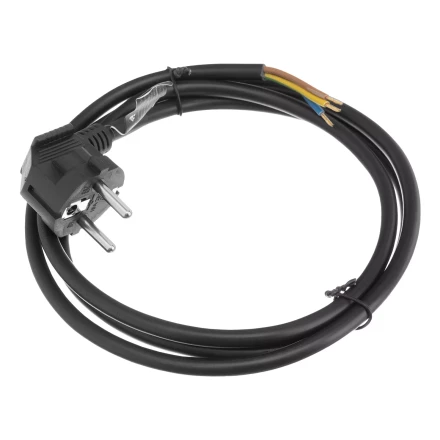 Шнур сетевой Denzel Energy Series, ПВС, 1,5 м, 3 x 1,5 мм, с неразборной вилкой, черный, 3 м, 37671 купить в Магнитогорске