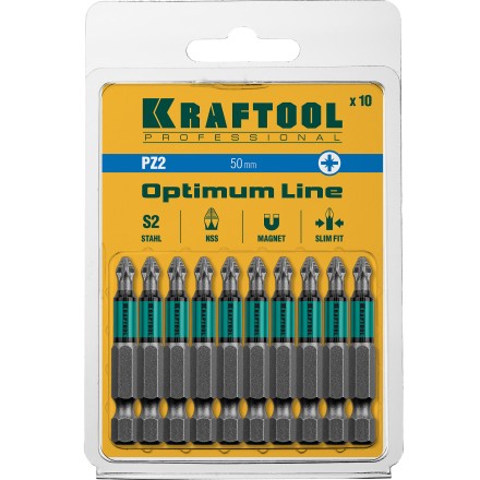 Биты KRAFTOOL OPTIMUM PZ 26124-2-50-10 купить в Магнитогорске
