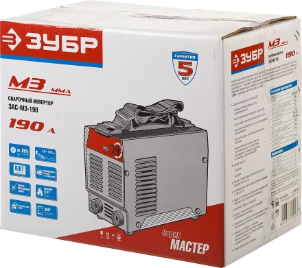 Сварочный инвертор ММА ЗАС-М3-190 серия МАСТЕР купить в Магнитогорске
