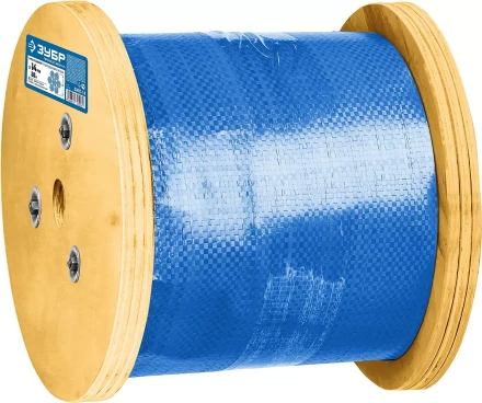 ЗУБР DIN 3066, свивка 6 х 37 + IWR, 14 мм, L 50 м, грузоподъемный стальной трос, Профессионал (30417-14) купить в Магнитогорске