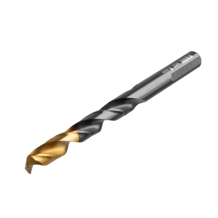 Сверло по металлу, 9 мм, HSS-Tin, Golden Tip, 8 шт. Denzel 717221 купить в Магнитогорске
