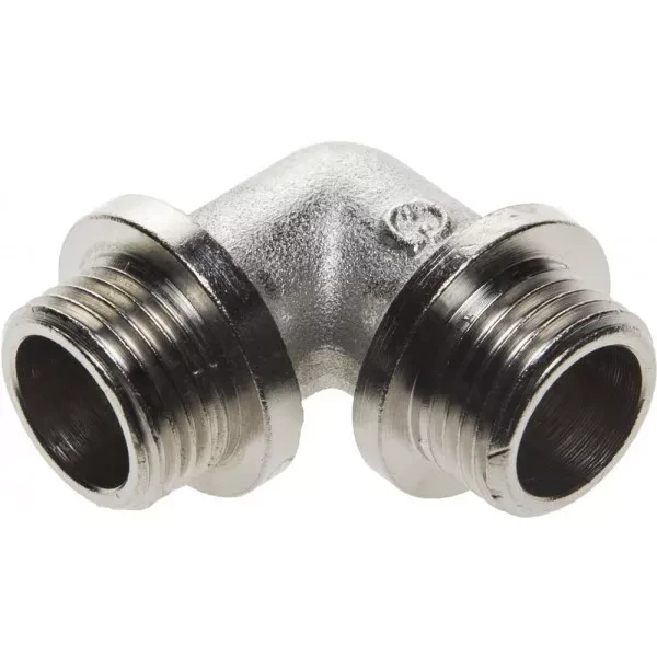 Уголок GENERAL FITTINGS с упором, никелированная латунь, ш/ш, 1/2" 51072-S/S-1/2 купить в Магнитогорске