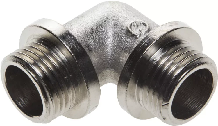 Уголок GENERAL FITTINGS с упором, никелированная латунь, ш/ш, 1/2" 51072-S/S-1/2 купить в Магнитогорске