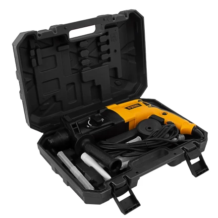 Перфоратор электрический RHH-800-26  SDS-plus 800 Вт 3 Дж  3 плюс 1 режим Denzel 26607 купить в Магнитогорске