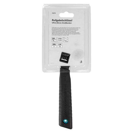 Ключ разводной, 200 мм Gross 15573, CrV, ультратонкие губки купить в Магнитогорске