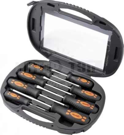 Набор отверток в пластмассовом боксе 8 штук СrV SPARTA 133566 купить в Магнитогорске