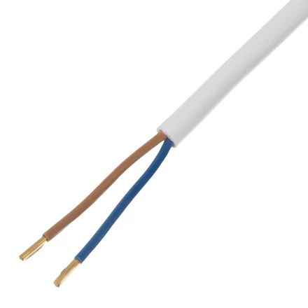 Шнур сетевой Denzel Energy Series, ПВС, 3 м, 2 x 1,5 мм, с неразборной вилкой, белый, 3 м, 37672 купить в Магнитогорске