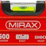 Уровень коробчатый усиленный MIRAX, фрезерованная поверхность, утолщенный профиль, 3 противоударных ампулы (1 поворотная на 360 град), с ручками, 60 см 34603-060 купить в Магнитогорске
