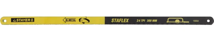 Полотно STAYER "PROFI" "STAYER-FLEX" по металлу, биметаллическое, 24TPI, 300 мм, 10 шт 15932-S10 купить в Магнитогорске