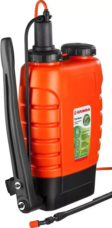 Опрыскиватель садовый GRINDA "Fine Spray", ранцевый, телескопический удлинитель, 15л 425216 купить в Магнитогорске