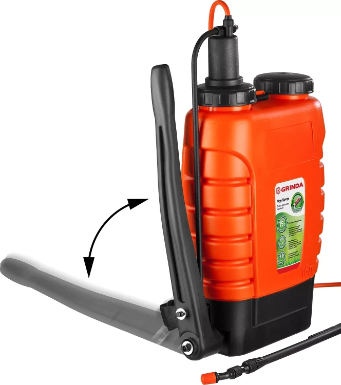 Опрыскиватель садовый GRINDA "Fine Spray", ранцевый, телескопический удлинитель, 15л 425216 купить в Магнитогорске