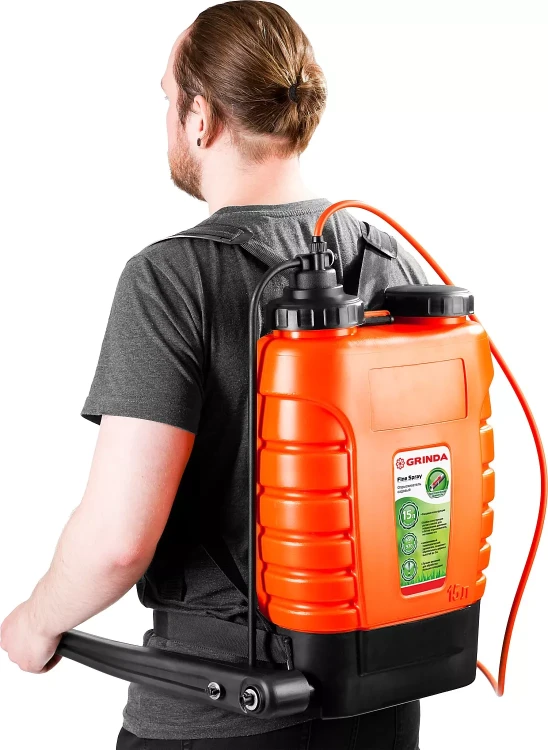 Опрыскиватель садовый GRINDA "Fine Spray", ранцевый, телескопический удлинитель, 15л 425216 купить в Магнитогорске