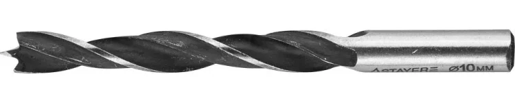 Сверло спиральное по дереву "M-type", М-образная заточка, сталь HCS, STAYER Professional 2942-120-10, d=10мм 2942-120-10_z01 купить в Магнитогорске