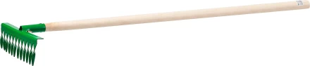Грабли РОСТОК садовые с черенком, 12 витых зубцов 421900-12 купить в Магнитогорске
