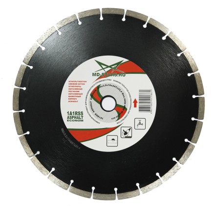 Диск алмазный 1A1RSS ASPHALT MD-STARS 350*3,2*10*24T*25,4 mm купить в Магнитогорске