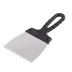 Шпатель из нержавеющей стали 100 мм зуб 4 х 4 мм пластмассовая ручка Россия 85138 купить в Магнитогорске