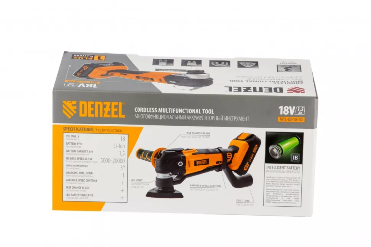 Многофункциональный аккумуляторный инструмент MTL-IB-18-02 Denzel 28401 купить в Магнитогорске