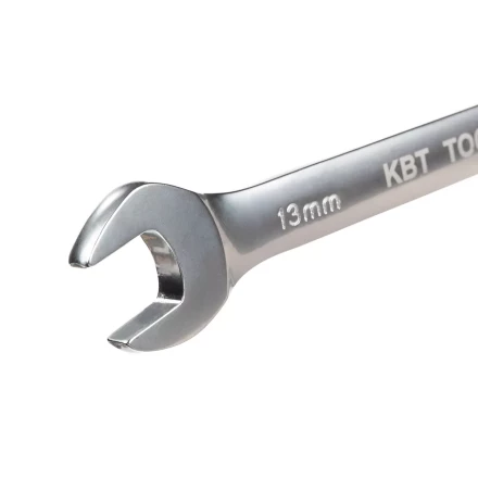 Набор гаечных комбинированных трещоточных ключей КВТ НТКП-6 (8–17 мм), 6 шт., с переключателем реверса (91952) купить в Магнитогорске