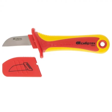 Нож диэлектрический до 1000 В прямая рабочая кромка полотна СИБРТЕХ 78800 купить в Магнитогорске