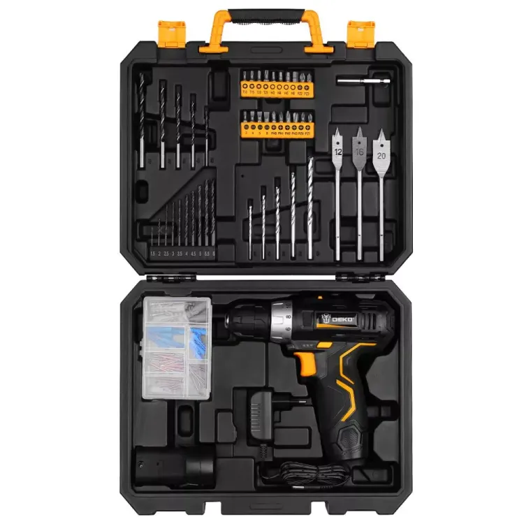 Дрель аккумуляторная в наборе DEKO GCD12DU3 SET5, 063-4148 купить в Магнитогорске