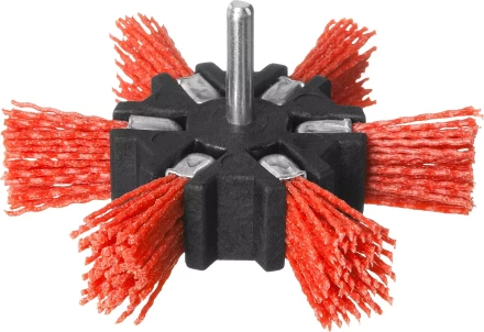 ЗУБР &quot;ПРОФЕССИОНАЛ&quot;. Щетка дисковая &quot;звезда&quot; для дрели, нейлоновая проволока с абразивным покрытием, 100мм 35163-100_z02 купить в Магнитогорске