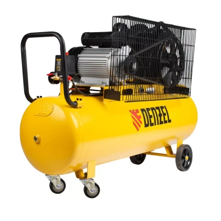 Компрессор воздушный рем. привод BCV2300/100, 2,3 кВт, 100 литров, 440 л/мин Denzel 58111 купить в Магнитогорске