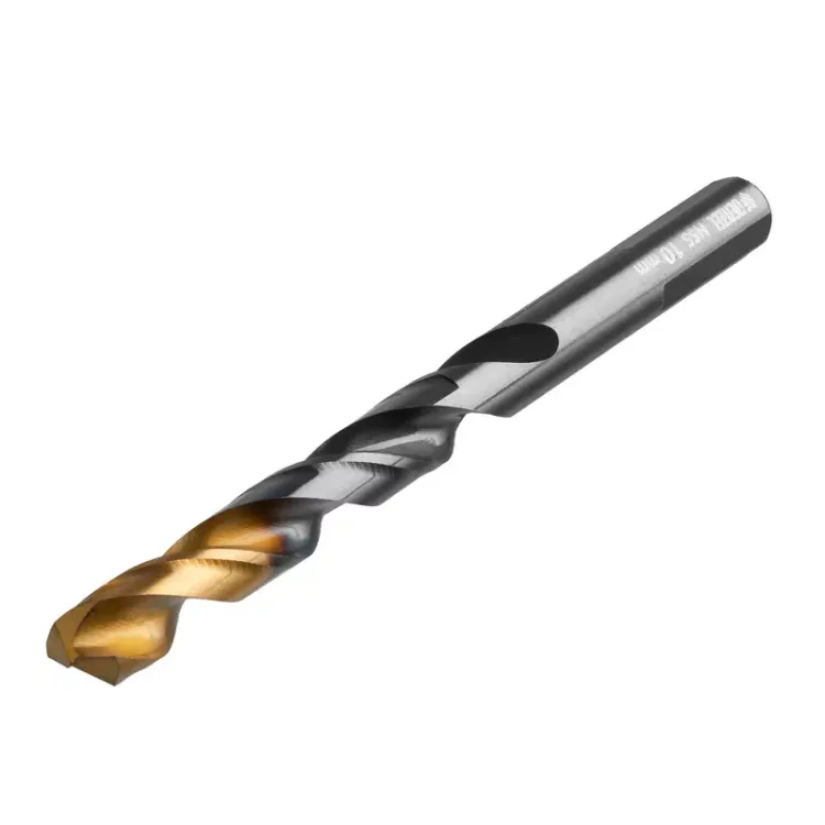 Сверло по металлу, 10 мм, HSS-Tin, Golden Tip, 8 шт. Denzel 717222 купить в Магнитогорске