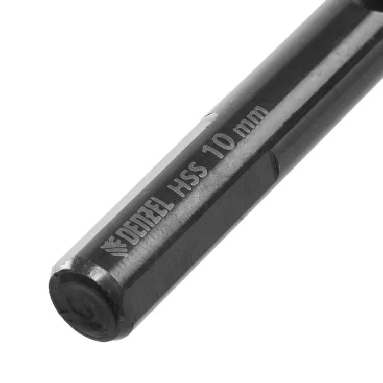 Сверло по металлу, 10 мм, HSS-Tin, Golden Tip, 8 шт. Denzel 717222 купить в Магнитогорске